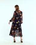 SIXDO Voile Flared Dress for Women